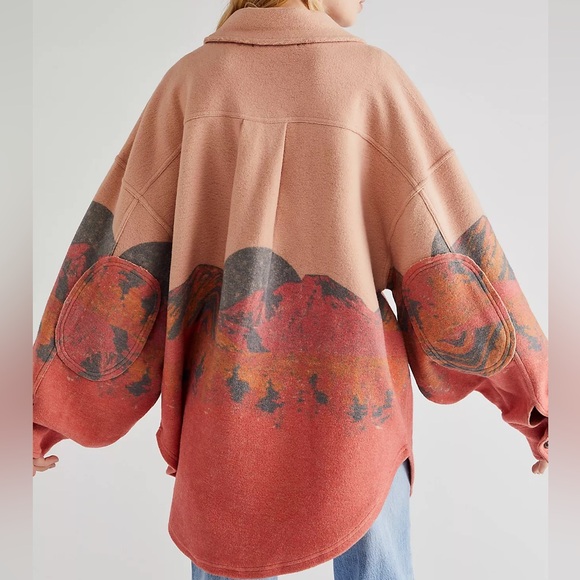 Free People We The Free Ruby Scenic Jacket-Sunset Combo-Size Medium - Picture 2 of 16